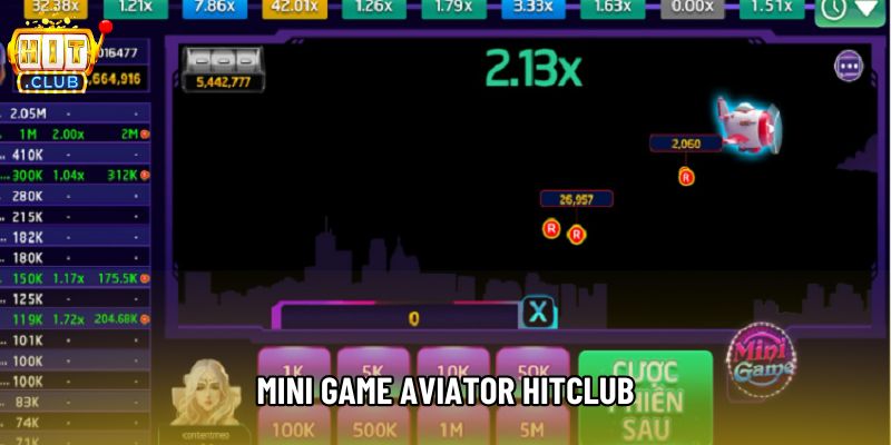 Mini Game Aviator HitClub - Kịch Tính Và Phần Thưởng Hấp Dẫn