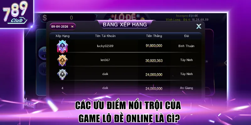 Các ưu điểm nổi trội của game lô đề online là gì?