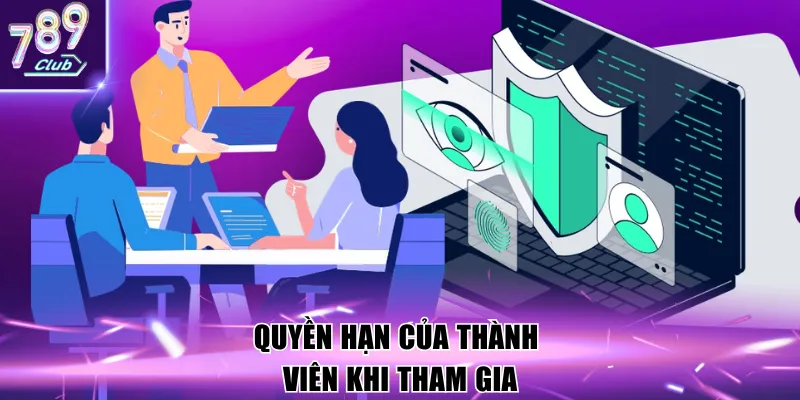 Quyền hạn của thành viên khi tham gia