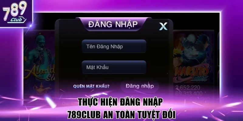 Thực hiện đăng nhập 789Club an toàn tuyệt đối